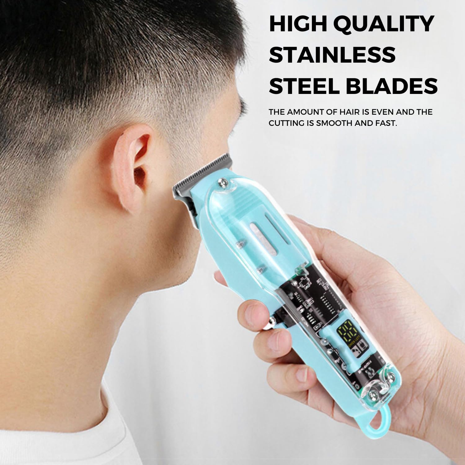 SkyShopy Pro Li Outliner Cordless T Blade Hair Clipper Professional 0 Gapped Outlining for Barbers 0mm balding Shape up Digital Display 3 guide comb Powerful Rotary Motor Runtime 180 min SkyShopy Pro Li Outliner Cordless T Blade Hair Clipper Professional 0 Gapped Outlining for Barbers 0mm balding Shape up Digital Display 3 guide comb Powerful Rotary Motor Runtime 180 min